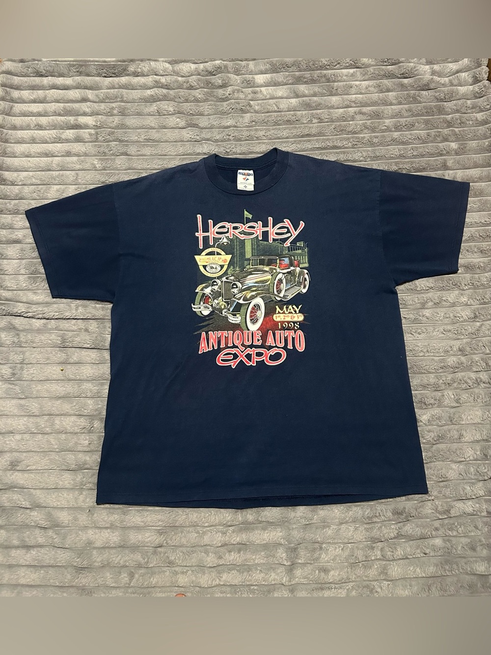 Vintage 90’s Jerzees 1998 Hershey Antique Auto Expo Souvenir Graphic T-Shirt